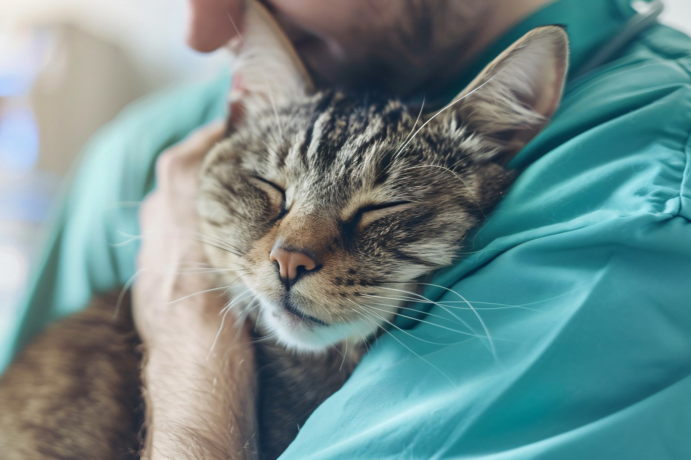 Happy cat after dental treatment at State of the Heart Veterinary Care